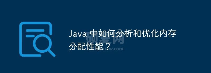 Java 中如何分析和优化内存分配性能？